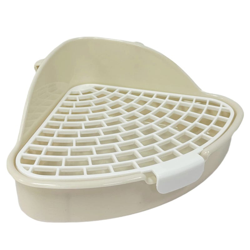 GOLDEAL Small Animal Corner Litter Box, Cage Potty Trainer for Hamster, Rabbit, Guinea Pig, Ferret, Gerbil, Chinchilla (1) - Image 2